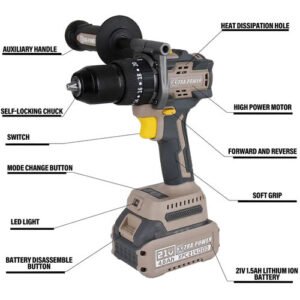 Alternative view of Xtra Power 21V Cordless Impact Drill Machine 13Mm Xpcid02