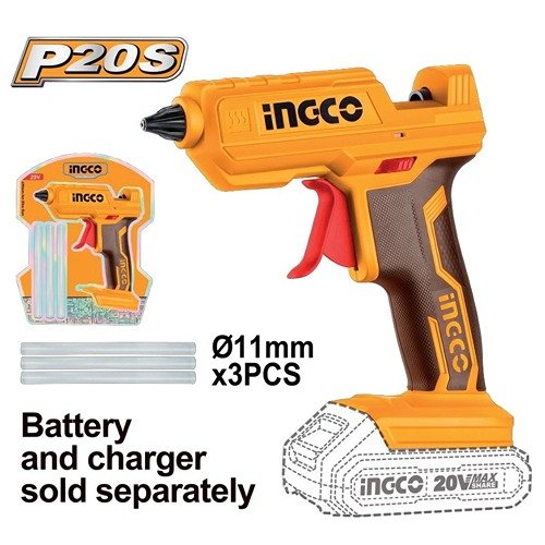 Ingco 20V Cordless Glue Gun Cggli2001