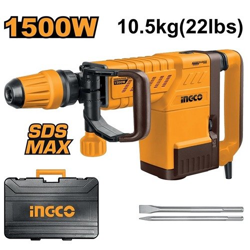 Ingco 1500W Demolition Hammer 10.5Kg Pdb15006