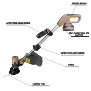 Xtra Power 21V Cordless Brush Cutter Xpc-Bc-01