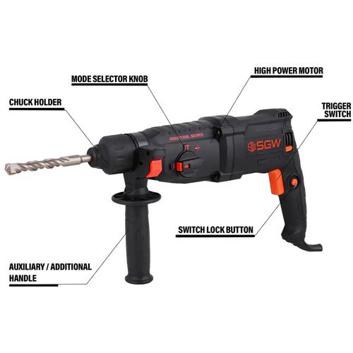 Sgw 1100W Rotary Hammer 26Mm S-2151 - Image 2