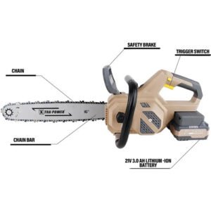 Xtra Power 16 Inch 21V Cordless Chain Saw 405Mm Xpc-Bs-02