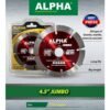 Alpha 4.5 Inch 8 Seg Diamond Saw Blade 114Mm Hot Press Jumbo