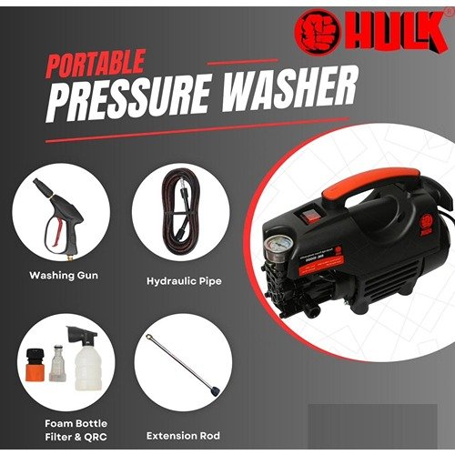 Hulk 1600W Pressure Washer 80Bar Sml1000G