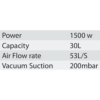 Hulk 1500W Wet & Dry Vacuum Cleaner 30Ltr