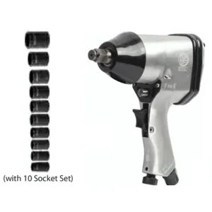 Hulk 1/2'' Square Drive Air Impact Wrench 340 N*M At-5004Sg Single Hammer