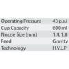 Khaitan 600Ml Paint Spray Gun K-827 Hvlp
