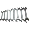 De Neers 8 Pieces Double Open End Spanner Set Polished Head Metric Size Mm