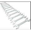 De Neers 12 Pieces Double Open End Spanner Set Chrome Plated Metric Size Mm
