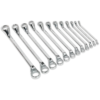 De Neers 12 Pieces Bi-Hexagon Deep Offset Ring Spanner Set Elliptical Mirror Finish Metric Size Mm