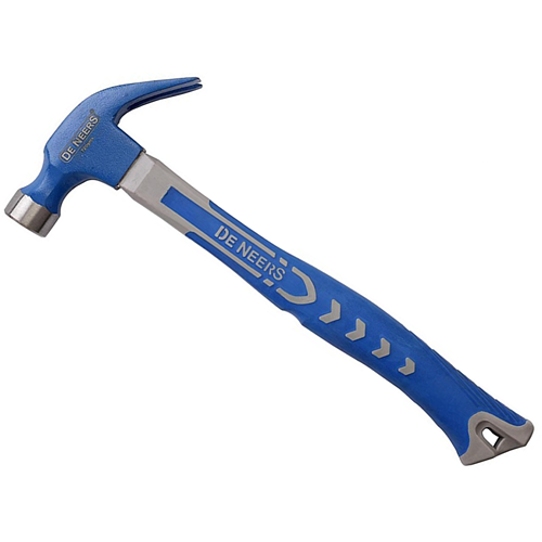 De Neers Bent Head Claw Hammer Fiber Glass Handle