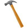 De Neers  Bent Head Claw Hammer Wooden Handle
