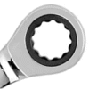 De Neers Combination Ring & Open End Gear Wrench Elliptical Mirror Finish