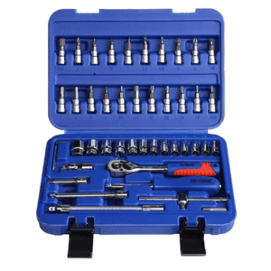 De Neers 1/4'' Square Drive 46 Pieces Hex Socket Set Dn-2462