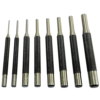 De Neers 8 Pieces Round Knurled Body Pin Punch Set 100Mm Length