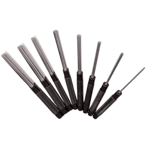 De Neers 6 Pieces Round Knurled Body Pin Punch Set 150Mm Length