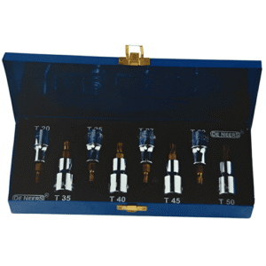 De Neers 1/2'' Square Drive 8 Pieces Torx Socket Set Dn-7026