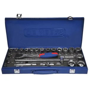 De Neers 1/2'' Square Drive 7 Pieces Hex Socket Set Dn-S31H