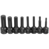 De Neers 1/2'' Square Drive 8 Pieces Impact Spline Socket Set Dn-7059