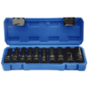 De Neers 1/2'' Square Drive 9 Pieces Impact Hex Socket Set Imp-Dn-9M