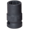 De Neers 1'' Square Drive Impact Bihex Socket 70Mm Length Heavy Duty