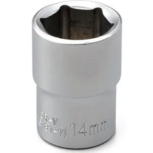 De Neers 1/4" Square Drive Hex Socket 25Mm Mirror Finish