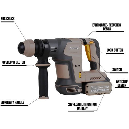Xtra Power 21V Cordless Demolition Hammer Xpc-Dh-01