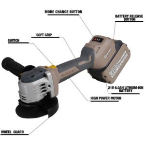 Xtra Power 4 Inch 21V Cordless Angle Grinder 100Mm Xpc-Ag-05