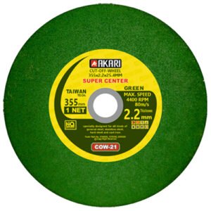 Akari Single Net Green Cut Off Wheel Super Centre