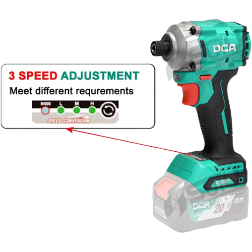 Dca 20V Cordless Impact Screw Driver 6.5Mm Adpl198