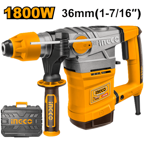 Ingco 1800W Rotary Hammer 36Mm Rh18008