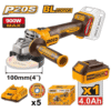 Ingco 4 Inch 20V Cordless Angle Grinder 100Mm Cagli261021