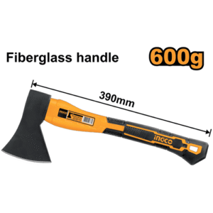 Ingco Carbon Steel Hand Axe Fiber Glass Handle