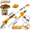 Ingco Cordless Pole Saw & Pole Hedge Trimmer Combo Kit Cpts201681