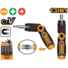 Ingco  13 Pieces Ratchet Screw Driver Set With Folding Handle 13 In 1