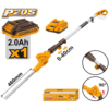 Ingco 20V 460Mm  Cordless Pole Hedge Trimmer 18 Inch Cpht2016012