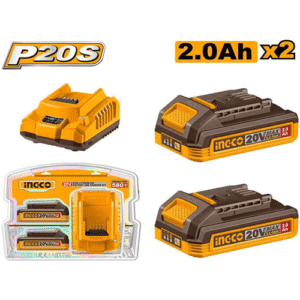 Ingco Lithium-Ion Battery & Charger Combo Kit Fbcpk1222