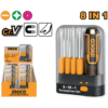 Ingco  9 Pieces Screw Driver Set With  Interchangeable Handle  Akisd0901