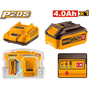 Ingco Lithium-Ion Battery & Charger Combo Kit Fbcpk1214