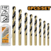 Ingco 8 Pieces Hss Drill Bit Set Akdb0801