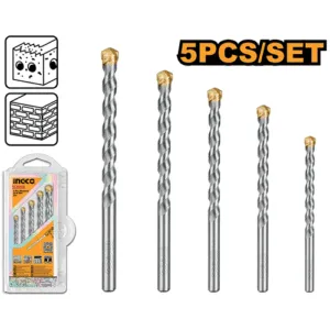 Ingco 5 Pieces Masonry Drill Bit Set Akdb3055