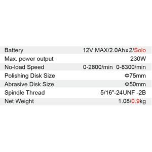 Dongcheng 3 Inch Cordless Polisher 20V 75Mm Dcsp75 Type Ek