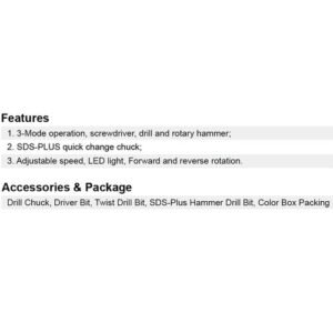 Dongcheng 12V Cordless Rotary Hammer 12Mm Dczc13 Type Bk
