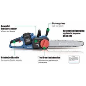 Dongcheng  16 Inch 40V Cordless Chain Saw 400Mm Dccs40161 Type H2S