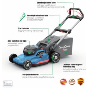 Dongcheng  40V 21 Inch Cordless Lawn Mower 520Mm Dclm40211 Type 4Hs