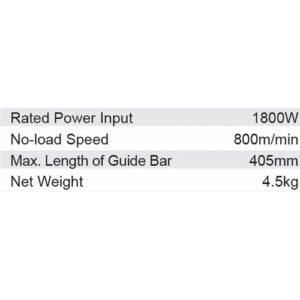 Dongcheng 16 Inch 1800W Electric Chain Saw 405Mm Dml04-405