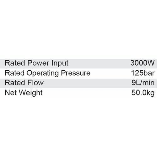 Dongcheng 3000W Pressure Washer 125Bar Dqw9/12.5