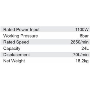 Alternative view of Dongcheng  1100W Oil Free Air Compressor 24Ltr Dqe1100/24L