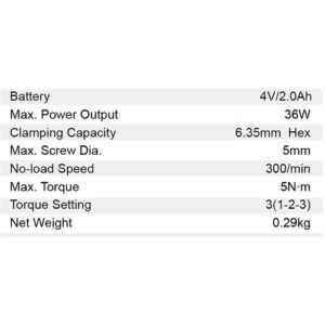 Dongcheng  4V Cordless Screw Driver 5Mm Dcpl04-5 Type E