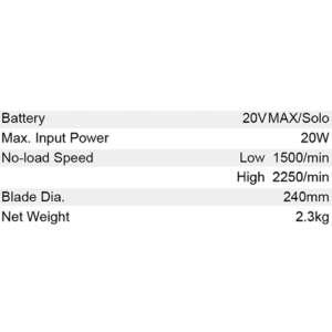 Dongcheng  9 Inch Cordless Fan 20V 240Mm Dcfs240 Type Z